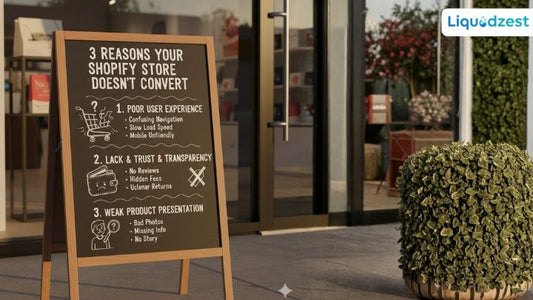  3 reasons your Shopify store doesn't convert | Liquidzest